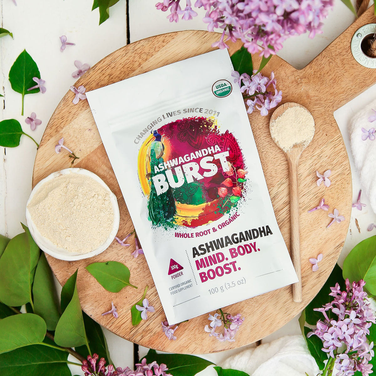 Ashwagandha by Organic Burst® - Capsules & Powder